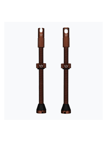 Peaty's X Chris King MK2 Presta Комплект безкамерни вентили 80 мм червен