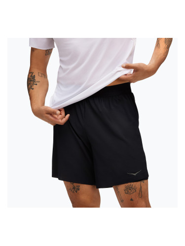 Мъжки къси панталони за бягане HOKA Glide 7'' 2in1 black