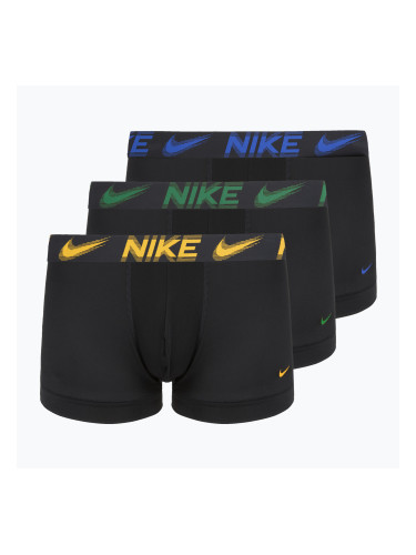 Мъжки боксерки Nike Dri-Fit Essential Micro 3 чифта black/game royal/malachite/un gold/zoom wb