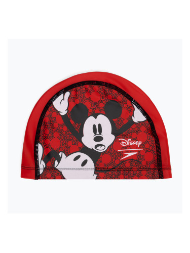 Детска плувна шапка Speedo Printed Pace red/white