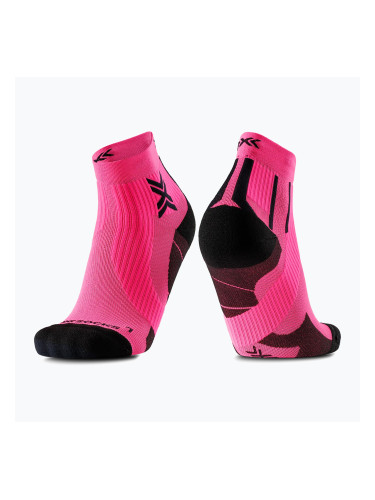 Мъжки чорапи X-Socks Run Perform Ankle fluo pink/x black