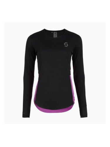 Дамска блуза с дълъг ръкав за бягане SCOTT Endurance Tech black/liquid purple
