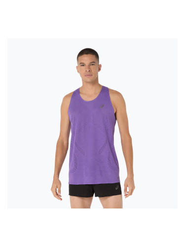 Мъжки ASICS Metarun Singlet edo лилава тениска за бягане