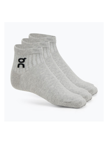 On Лого чорап Mid 3 чифта heather gray