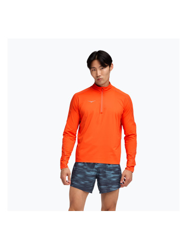 Мъжки суитшърт за бягане HOKA GlideTech Quarter Zip lava