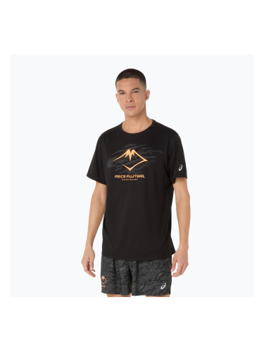 Мъжка тениска за бягане ASICS Fujitrail Logo SS performance black