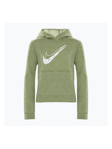 Детски суитшърт Nike Multi Stain Repel Therma-FIT oil green/olive aura/heather/white