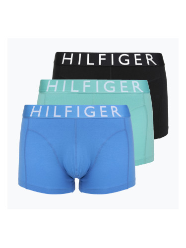 Боксерки Tommy Hilfiger Trumk 3 чифта arctic aqua/black/cobalt blue