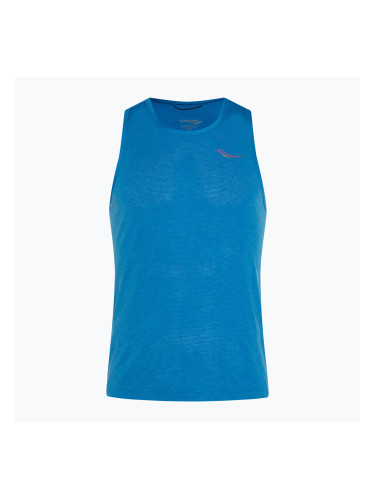 Мъжки потник за бягане Saucony Stopwatch Singlet cobalt heather