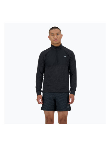 Мъжка блуза с дълъг ръкав за бягане New Balance Athletics Heat Grid 1/2 Zip black