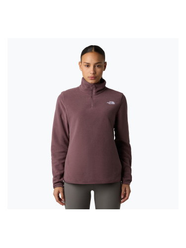 Дамски суитшърт от полар The North Face Glacier Fleece 1/4 Zip tawny quartz