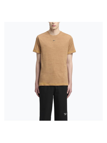Мъжка тениска Reebok Id Train Melange Tech Tee electric amber за обучение