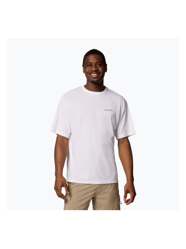 Мъжка тениска Columbia Cedar Trail Back Graphic Tee white/trailguide icons