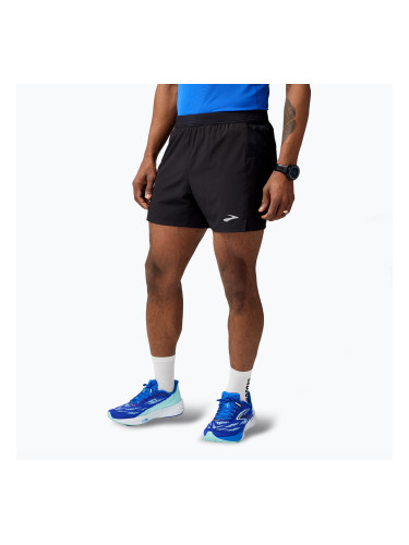 Мъжки къси панталони за бягане Brooks Journey 5", черни