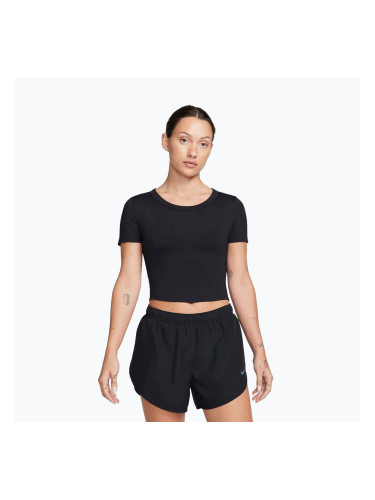 Дамска тениска за тренировка Nike One Fitted Dri-Fit Cropped Top black