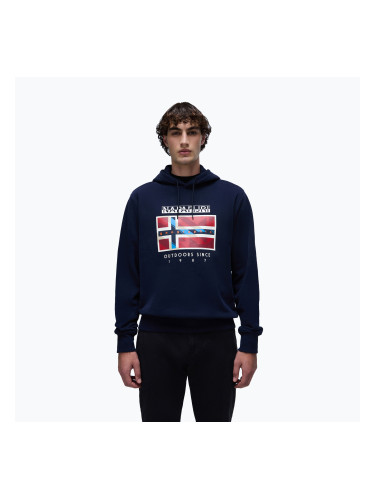 Мъжки суитшърт Napapijri B-Dorees Hooded blu marine