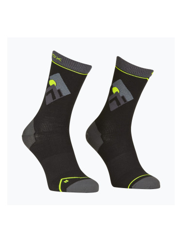 Мъжки чорапи за трекинг ORTOVOX Alpine Light Comp Mid black raven
