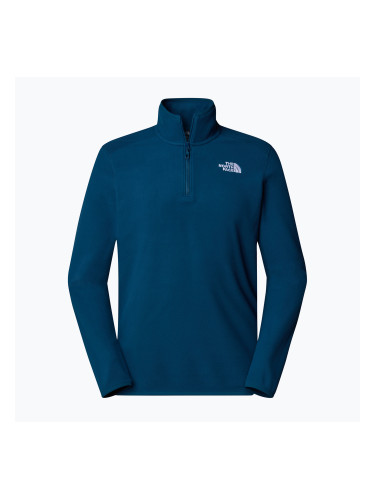 Мъжки суитшърт The North Face 100 Glacier 1/4 Zip midnight petrol