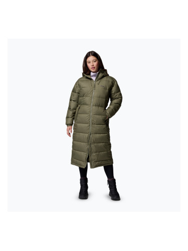 Дамско ватирано дълго яке Columbia Pike Lake III Long stone green