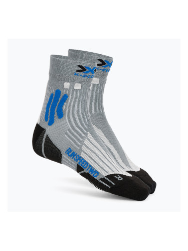 Мъжки чорапи за бягане X-Socks Run Speed Two 4.0 pearl grey/invent blue