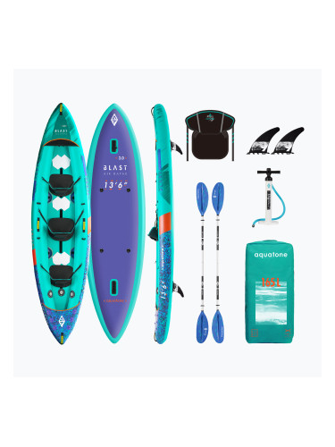 Надуваем каяк за 3 човека Aquatone Blast 13'6“