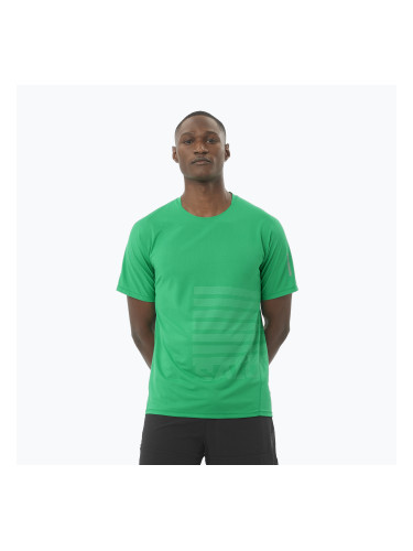 Мъжка тениска за бягане Salomon Sense Aero Tee GFX parakeet / spearmintme