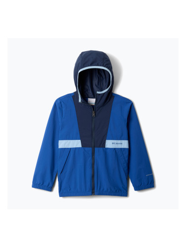 Детско яке Columbia Spire Valley Windbreaker mountain blue/collegiate navy/ripple blue