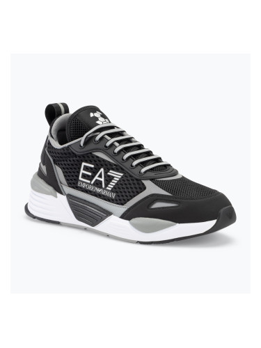 EA7 Emporio Armani Ace Runner Mesh черни/ сребърни обувки