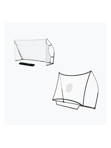 Футболна врата + рикошет QuickPlay Kickster 2 в 1 240 x 150 cm бяло/черно
