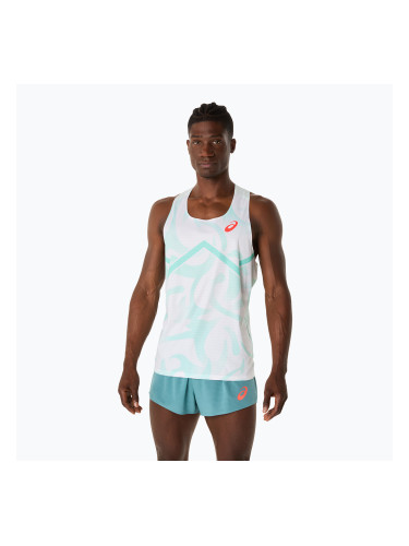 Мъжка тениска за бягане ASICS Light Knit Singlet soothing sea