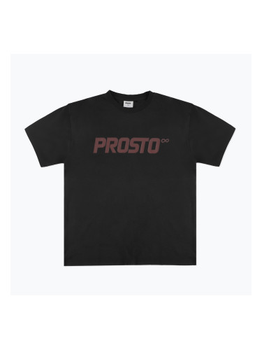 Мъжка тениска PROSTO Big Logo washed black