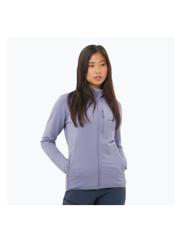 Дамско яке за трекинг Salomon Lightwarm Full Zip blue granite