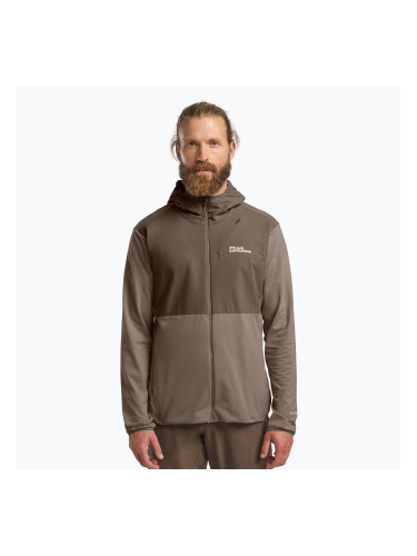 Мъжки суитшърт за трекинг Jack Wolfskin Prelight Trail Hoody cold coffee