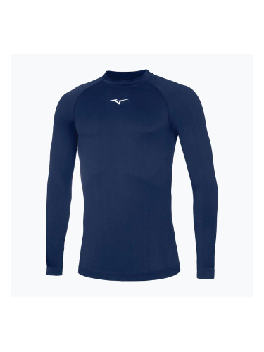 Мъжка блуза с дълъг ръкав за бягане Mizuno Uni Core navy/white 