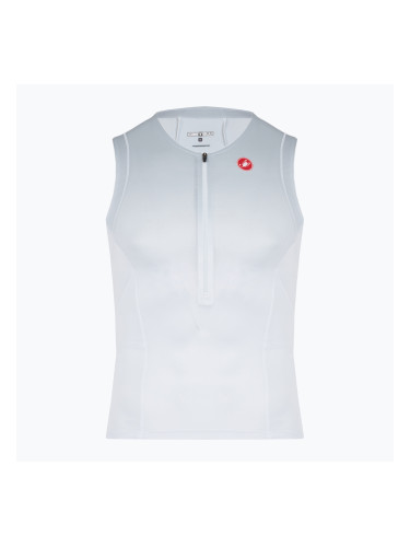 Мъжки велосипеден анцуг Castelli Free Speed 3 white/silver gray