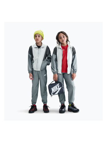 Детски анцуг Nike Sportswear Woven smoke grey/light smoke grey/white