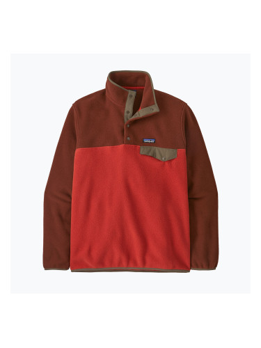 Мъжки суитшърт за трекинг Patagonia LW Synch Snap-T P / O amanita red