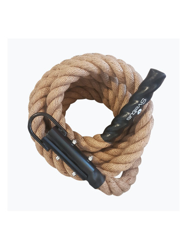 Въже за тренировка Sveltus Climber 500 cm camel