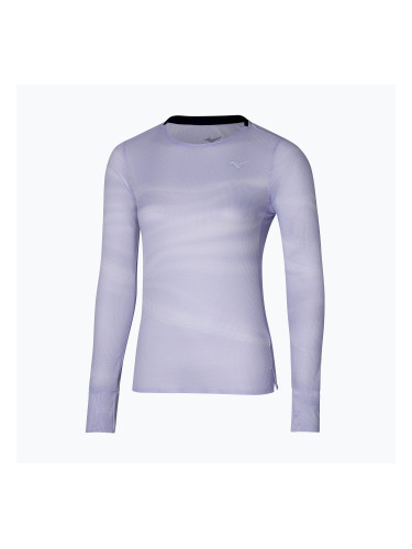 Дамска блуза с дълъг ръкав за бягане Mizuno Premium Aero Tee snow white/thistle