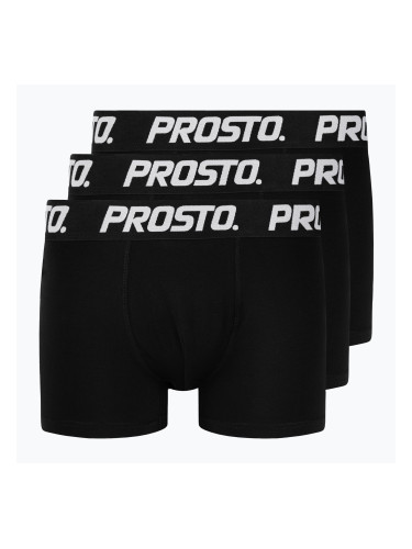 Мъжки боксерки PROSTO Boxers 3 бр. black