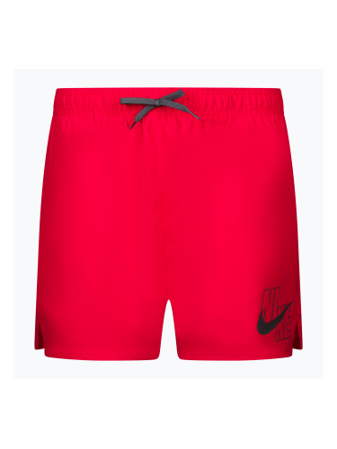 Мъжки къси панталони за плуване Nike Logo Solid 5" Volley червени NESSA566-614