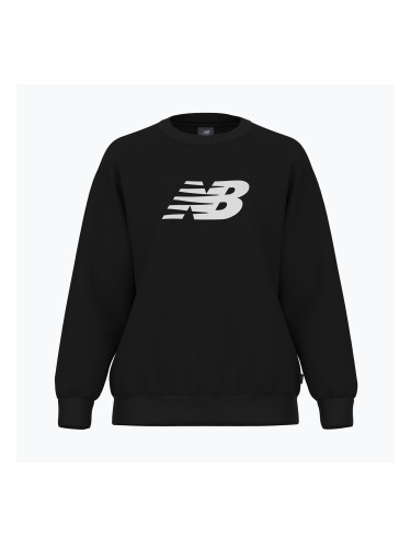 Дамски суитшърт New Balance Sport Fleece Logo Crew черен