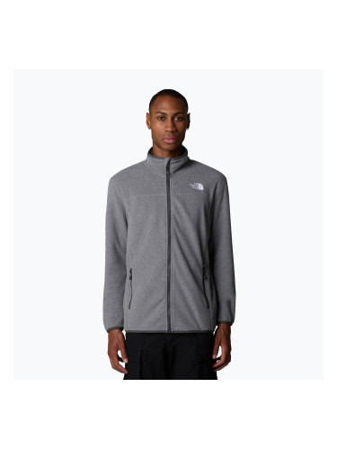 Мъжки суитшърт The North Face 100 Glacier Full Zip medium grey heather