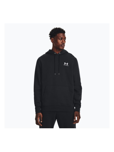 Мъжки суитшърт Under Armour Essential Fleece Hoodie black/white