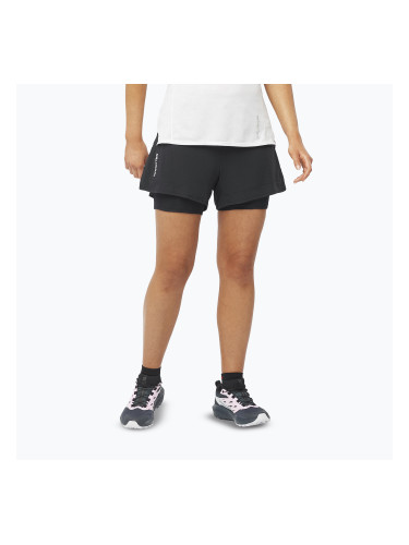 Дамски шорти за бягане Salomon Sense Aero 2IN1 deep black