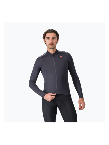 Мъжка блуза с дълъг ръкав за колоездене Castelli Puro 4 dark grey