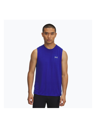 Мъжки потник за бягане Under Armour Trail Run Launch Tank royal/reflective