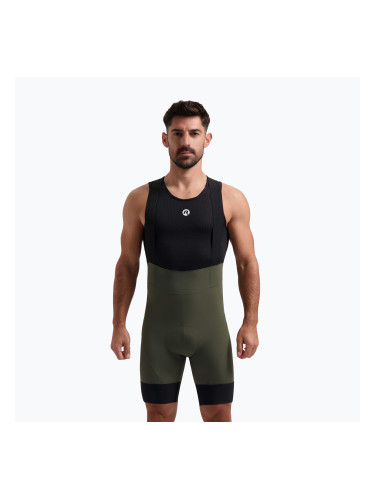 Rogelli Signature Bib Short мъжки къси панталони за колоездене зелен
