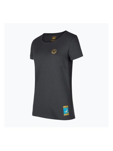 Дамска тениска La Sportiva Climbing on the Moon black/yellow
