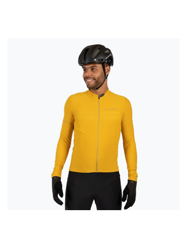 Мъжка колоездачна блуза с дълъг ръкав Endura Pro SL II L/S mustard